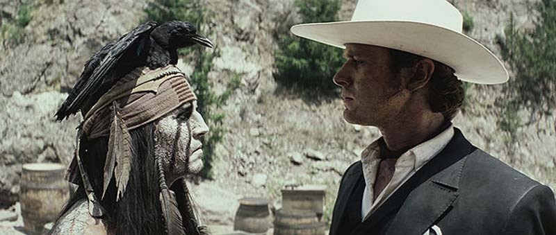 THE LONE RANGER – Native American spirit warrior Tonto (Johnny Depp) recounts the untold tales that transformed John Reid (Armie Hammer)