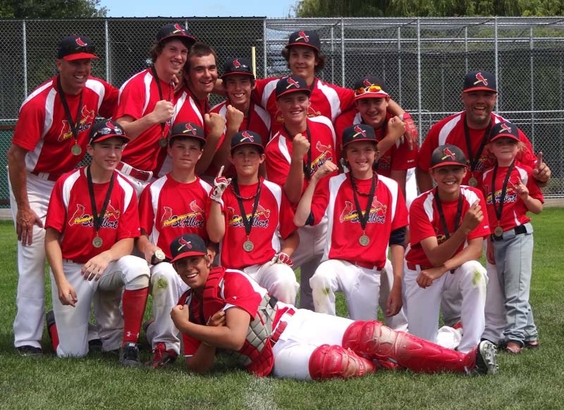 TOURNAMENT TOPPERS – The St. Albert Bantam AA Cardinals won gold at the Valley of Champions tournament in Kelowna