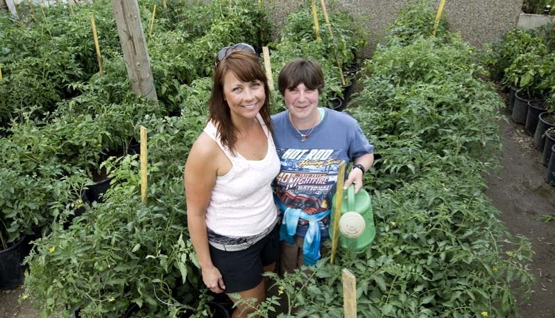 GETTING GREEN – Adrienne Beaulac (left)