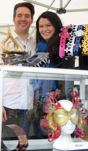 MADAME MASK – Amy Skrocki and husband Tanner know that masks reveal as well as obscure.