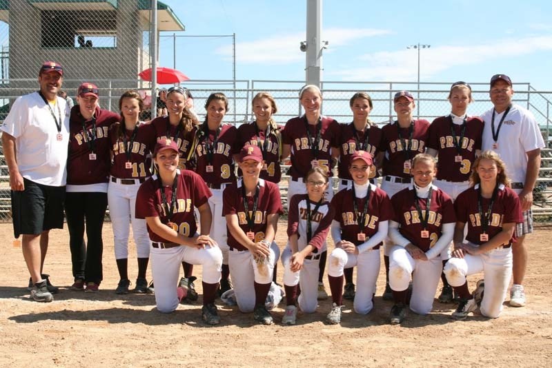 WESTERN PRIDE &#8211; The St. Albert Pride returned home as bronze medallists from the U16 Western Canadian Softball Championship in Winnipeg. The Pride are: (front row