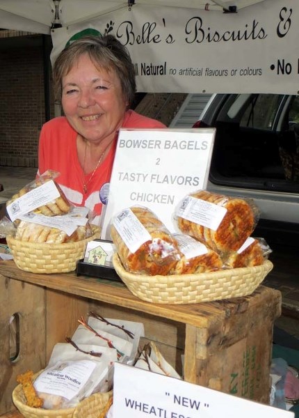 BELLE&#8217;S BISCUITS – The first thing you notice at Shirley Edmonds&#8217; stall is her sense of humour and snappy marketing strategy starting with the business moniker –