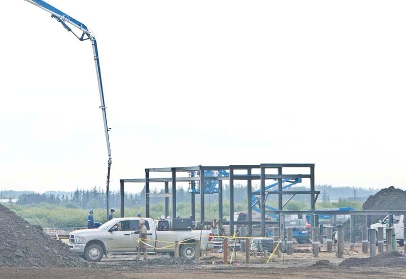 PIPELINE PROJECT – The Pembina Pipelines project at the corner of Highway 37 and Highway 44 is part of a system which extends to the Peace country.