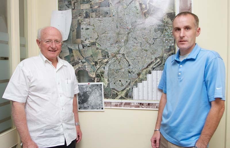 FATHER AND SON TEAM – Guy Hebert (left) and son Pierre are the driving force behind Bermont Realty