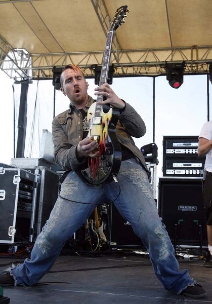 ON HIATUS? – Long Way Down grinds out a riff during Boonstock