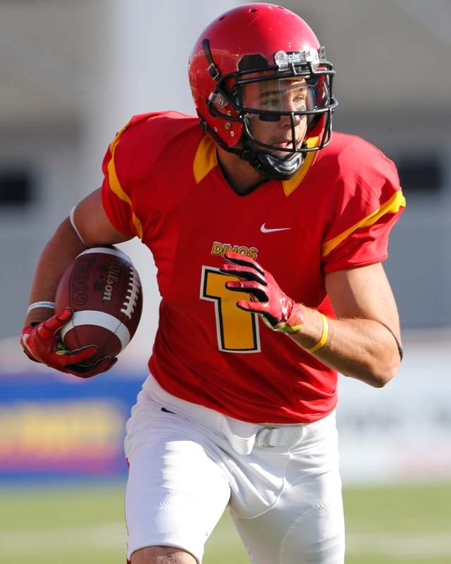NO. 1 &#8211; St. Albert slotback Chris Dobko is the Calgary Dinos&#8217; all-time career receptions leader with 146 and counting