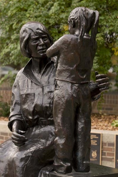 FOR THE STUDENTS – The Lois Hole statue in front of St. Albert Place. The education-oriented community leader&#8217;s memory will be part of the new Erin Ridge elementary
