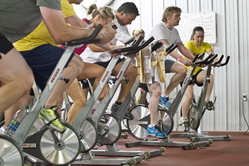 TREK TRACK – This workout is called Tabata Trek – interval training on a spin bike