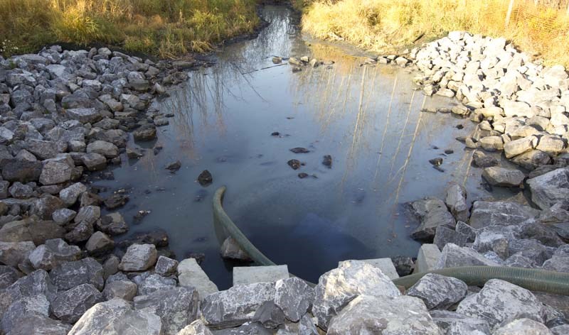 MYSTERY SPILL – For the second time within a month
