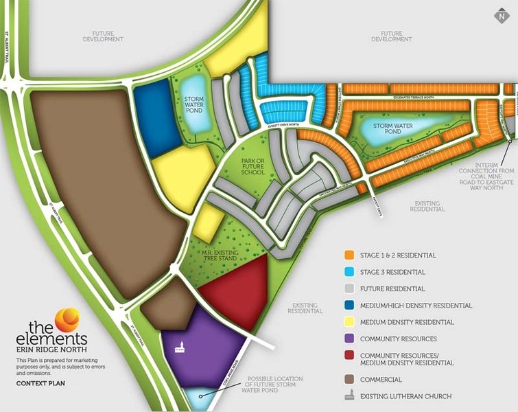 THE ELEMENTS – Erin Ridge North The Elements is located east of the new Costco site. The lots are smaller than what is currently available in many areas of St. Albert but