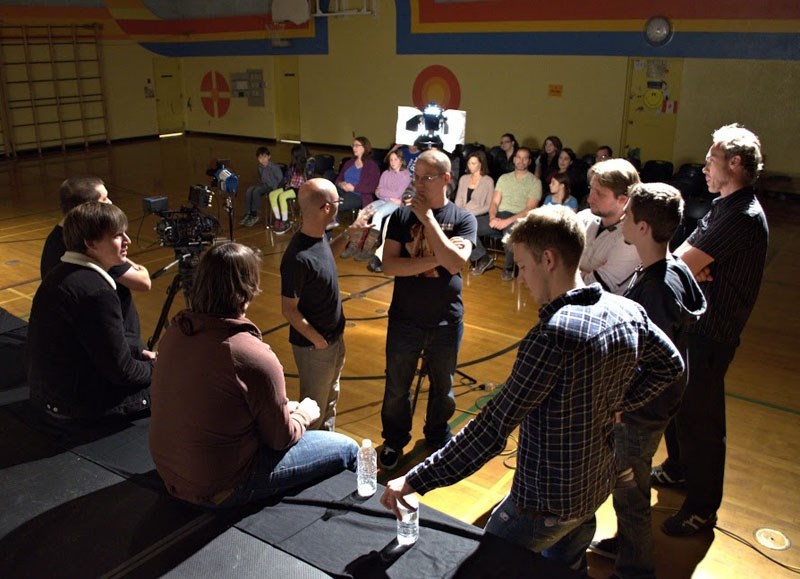 VIDEO STAR – St. Albert-based filmmaker and owner of DxE Productions Jason Jeffery recently filmed a video at Leo Nickerson school.