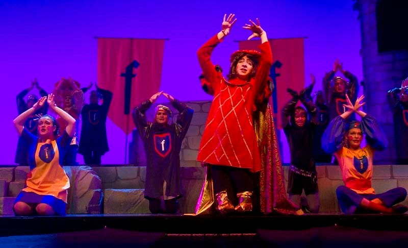 LORD FARQUAAD – Adam Klatchuk turns in a scene-stealing performance as Lord Farquaad in the St. Albert Children Theatre&#8217;s fun production Shrek