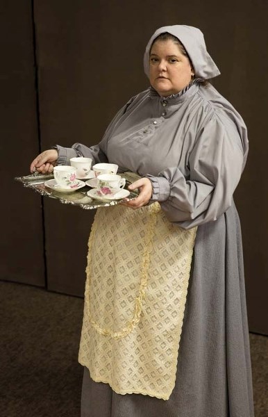 GOOD OLD DAYS – Catherine Wenschlag in costume.