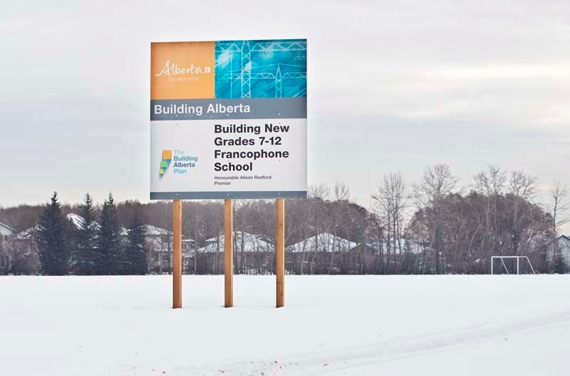 CHANGING TIMES – Eldorado Park along Erin Ridge Drive is the future site of a new francophone high school. A recently-released traffic study report suggests the school will