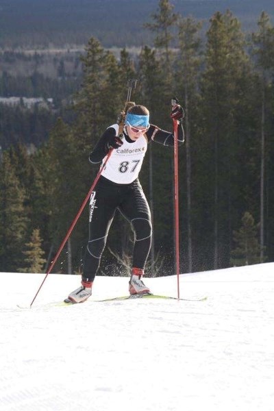 BIATHLETE &#8211; Jennifer Paterson of St. Albert competes in a biathlon race at the Canmore Nordic Centre. Paterson