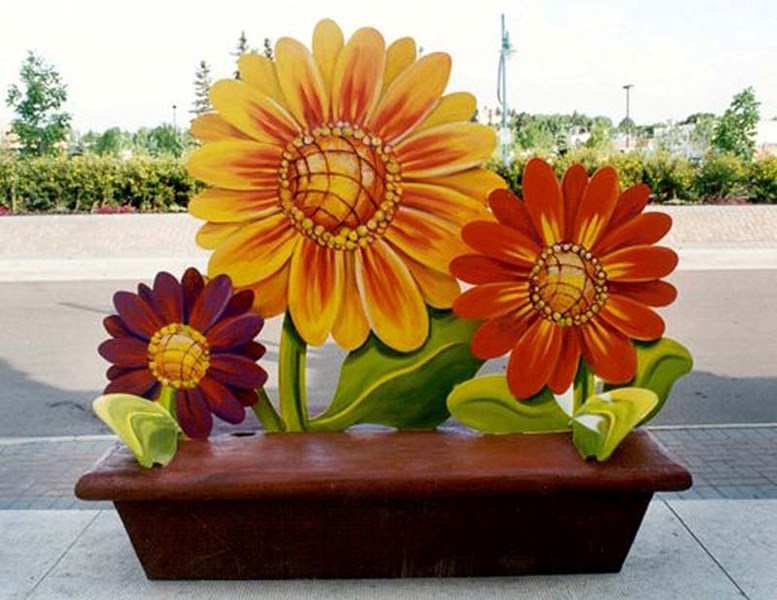 PUBLIC ART – Repairs needed for the art bench entitled Blooms has raised questions about the city&#8217;s public art policy.