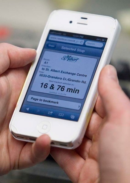 SMART CITY – St. Albert Transit&#8217;s Next Bus website is an example of smart city technology.