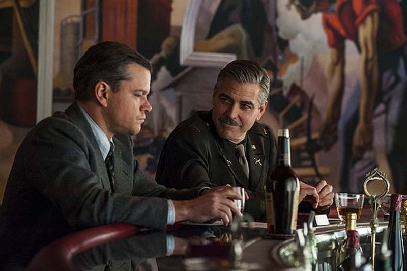CLOONEY AND COMPANY – The Monuments Men is a period comedy with a star-studded cast.