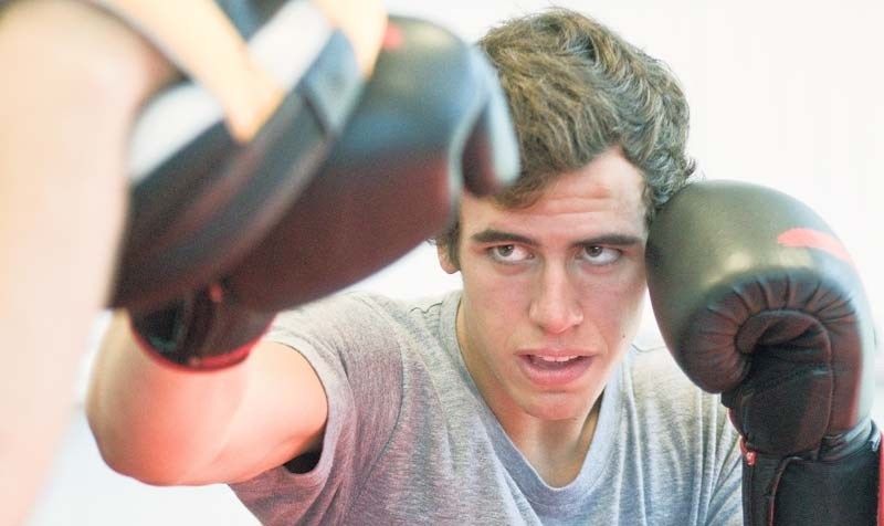 PACKING A PUNCH – A story about hockey training by reporter Amy Crofts inspired assistant editor Cory Hare to take up exercise.