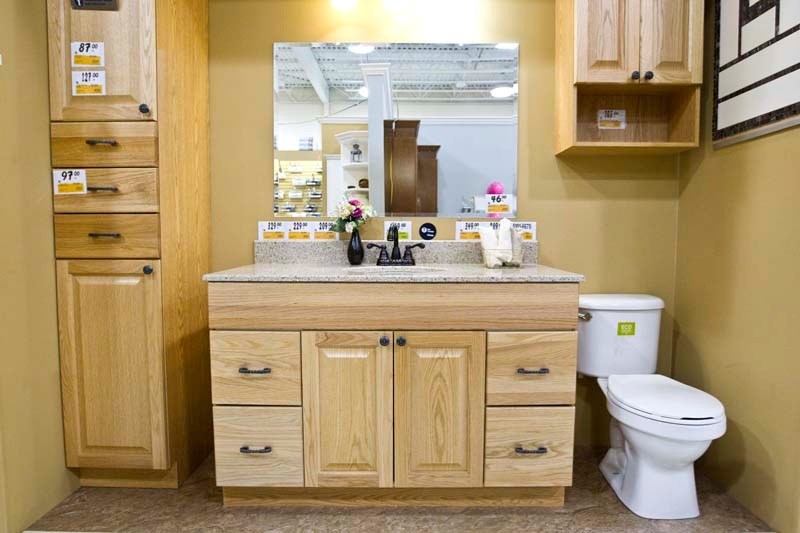 ROYAL THRONE – One of several displays of bathrooms at Rona. This particular one is very popular