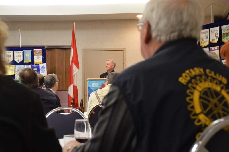 NEW ADDRESS – The Saint City Rotary Club held its first meeting at its new location