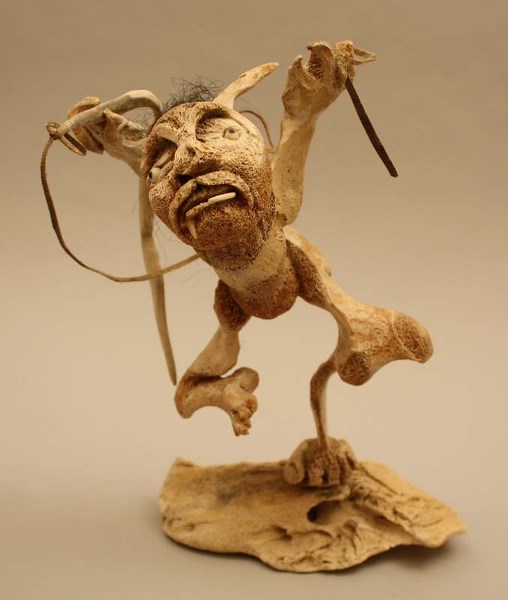 SPIRIT CREATURE – This piece made in 2000 is comprised of whalebone