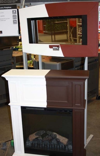 ANY COLOUR – Some electric fireplaces come ready to paint.