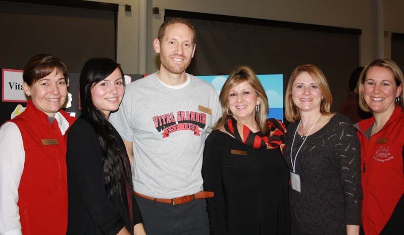 The kindergarten and pre-school staff from Vital Grandin Catholic Elementary School