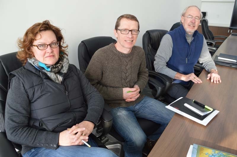 CARING ABOUT THE FUTURE – Members of the St. Albert Sturgeon Hospice Association (from left) Jill Burt