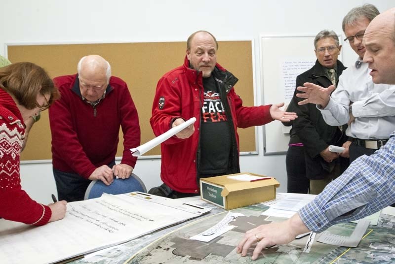 FULL OPEN HOUSE – A public workshop for an Erin Ridge traffic report attracted a full house to King of Kings Lutheran Church on Thursday evening. Members of the public were