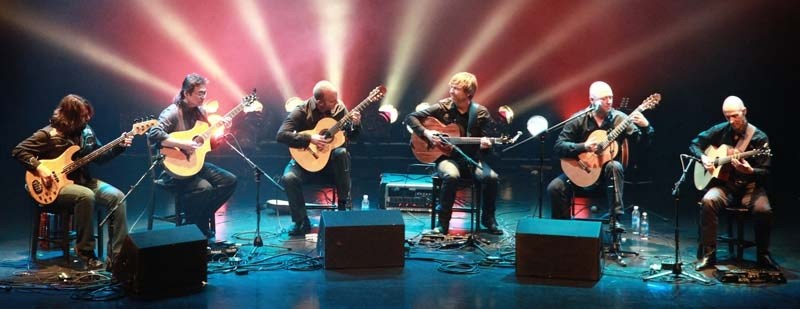 DOUBLE TRIOS – The California Guitar Trio and Montreal Guitar Trio team up to deliver a blend of pop and classical sounds.