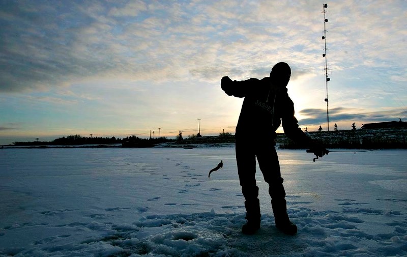 FAMILY EVENT – Ice fishing is a big part of the annual Snowman Festival in Morinville.