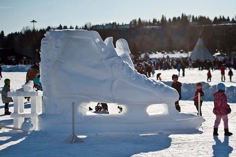 FROZEN FUN – The Silver Skate Festival includes a range of activities like snow sculptures