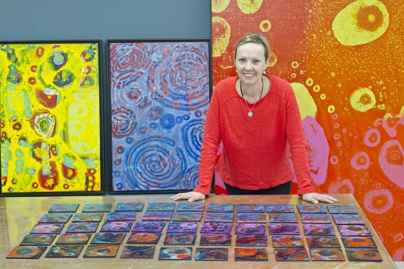 PASSION IN PAINT – Calgary artist Deborah Catton is bringing a series of abstract works with an exhibit entitled The Passion Series.