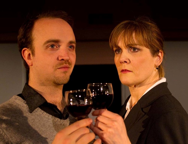 ADEPT ACTORS – Adam Keefe and Christine Lesiak both portray characters with depth and commanding presence in the thriller The Spider Or the Fly