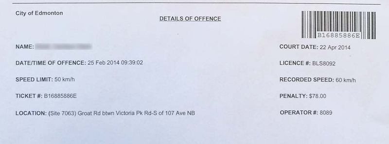 photo enforcement ticket
