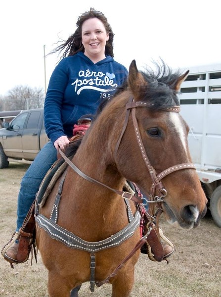 READY TO RIDE – Nicole Kent is preparing to do her third Atmore Hoof-A-Thon to raise money for the Mazankowski Alberta Heart Institute.