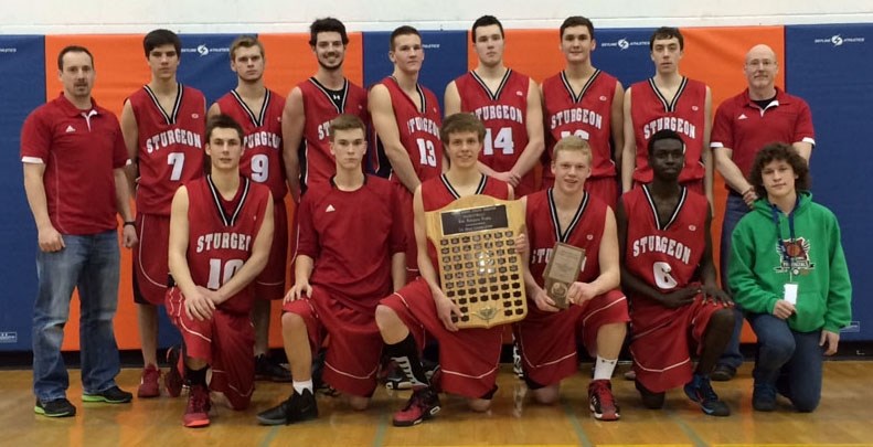 3A CONSOLATION WINNERS &#8211; The Sturgeon Spirits won the consolation final at the 3A provincials in Saturday&#8217;s 88-49 decision against the Ponoka Broncs at