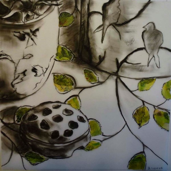 ON DISPLAY – Artist Bette Lisitza is mostly an acrylic painter.