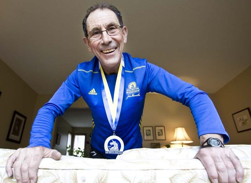 MARATHON MAN &#8211; Joe Garcia of St. Albert celebrated his 70th birthday on Monday running in the Boston Marathon and he finished the race as the second-fastest male in the 
