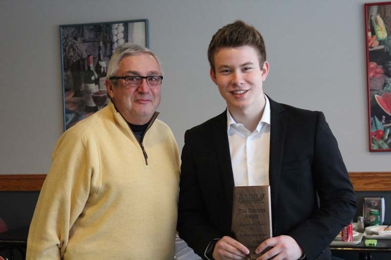 NO. 1 GOALIE &#8211; Pat Dea of the St. Albert Raiders is this year&#8217;s winner of the Bill Ranford Trophy as the Alberta Midget AAA Hockey League&#8217;s top netminder.