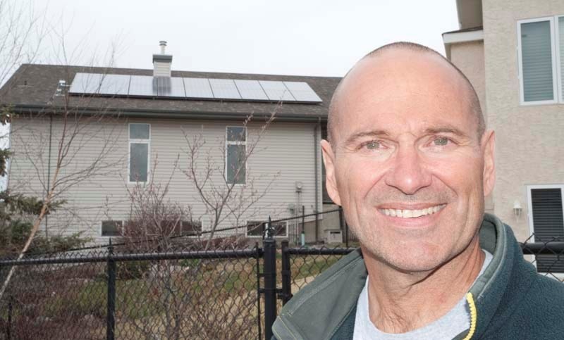 SOLAR POWERED – Paul Kane teacher Craig Dickey shows off the 4