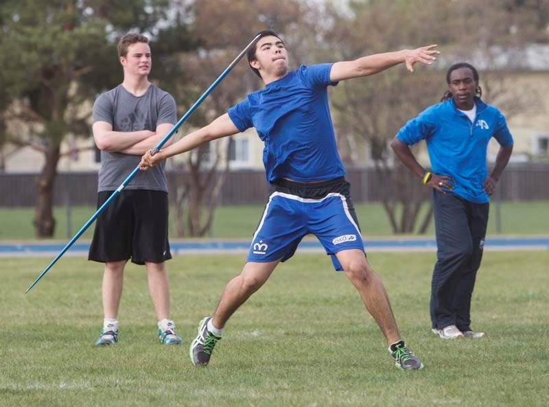 READY TO LAUNCH – St. Albert Mustangs track and field athlete Sean Doherty