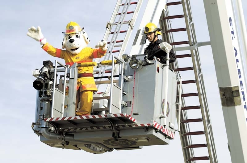 SPARKY DROPS IN – St. Albert Fire Services&#8217; mascot Sparky will be in attendance at the second annual public safety open house on Sunday