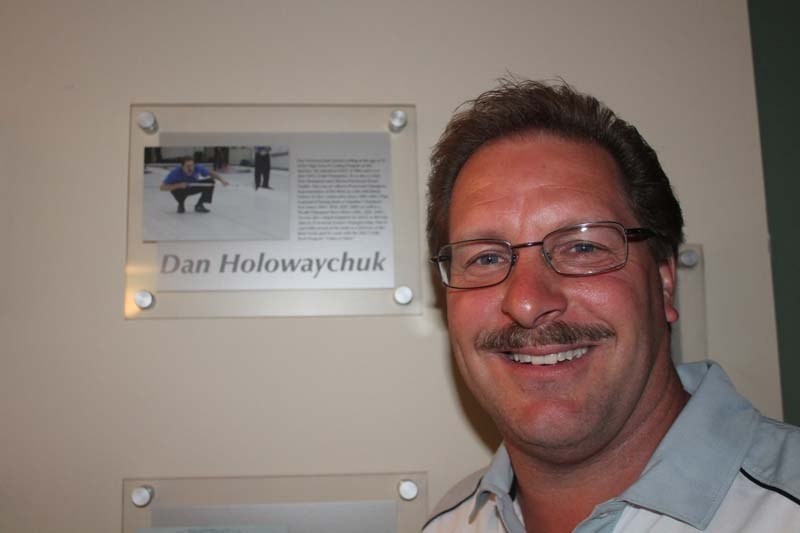 WALL OF FAME CURLER &#8211; Dan Holowaychuk is the seventh curler to be inducted in the St. Albert Curling Club&#8217;s wall of fame in the Friendly Giant Lounge. The St.