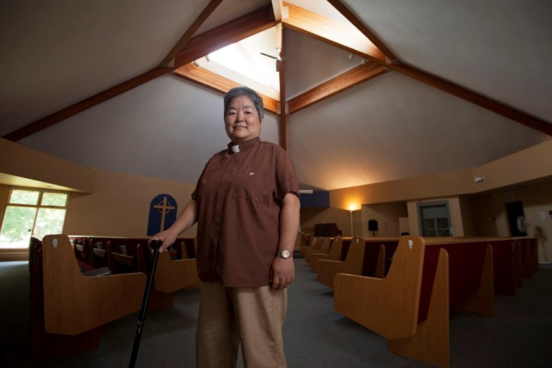 Rev. Connie Lee is proud to see the Braeside Presbyterian Church completely recover from a fire that nearly destroyed the building two years ago.