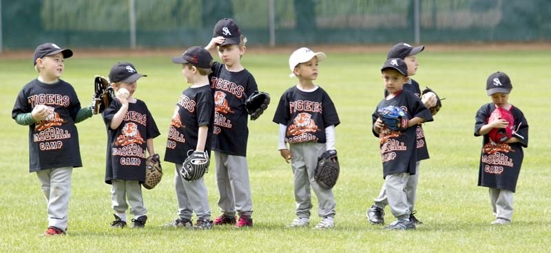 STARS OF TOMORROW &#8211; The next generation of St. Albert Tigers were on display Saturday at the Tigers&#8217; annual baseball camp at Legion Memorial Park. It was open to