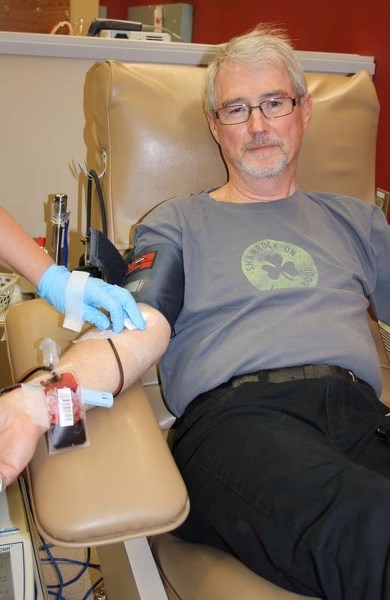 Retired biology teacher Shaun Boyle started donating blood as a challenge from his students. He&#8217;s now making his 23rd donation