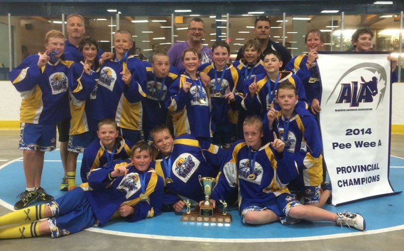 The Peewee A St. Albert Rams celebrate their first provincial championship in club history. July 6