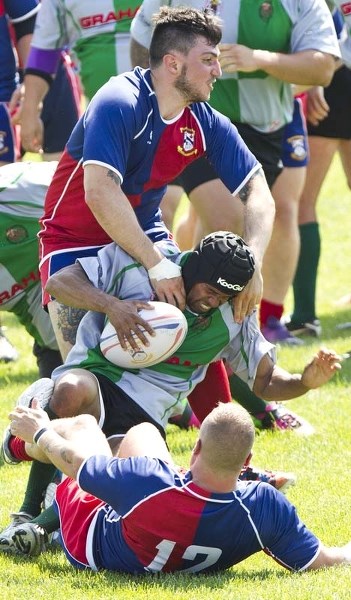 St. Albert Men&#8217;s Seconds played Grand Prairie Centaurs Saturday afternoon at Ellerslie Rugby Club. The Seconds beat the Centaurs 20-17.